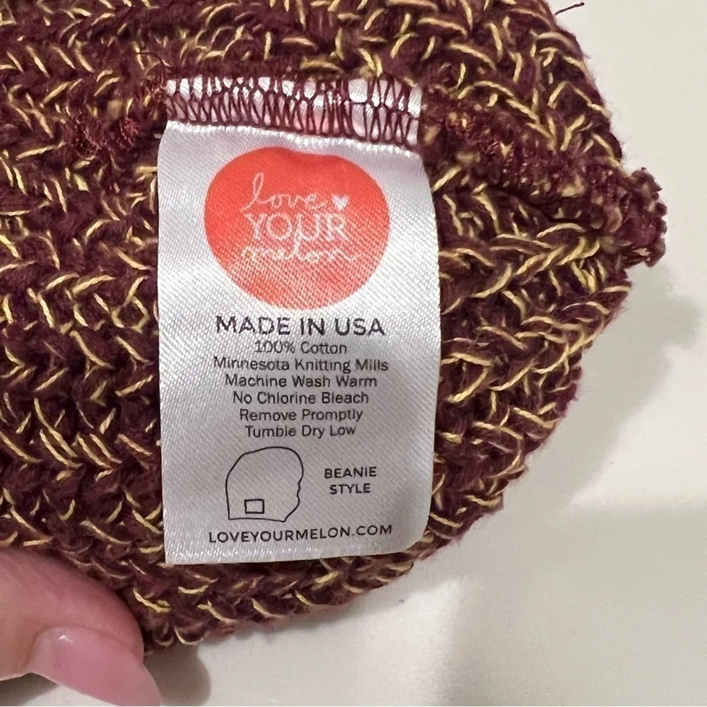 Unisex Love Your Melon Beanie, 100%Cotton